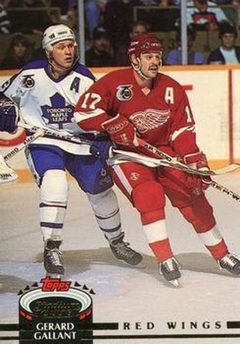 #218 Gerard Gallant - Detroit Red Wings - 1992-93 Stadium Club Hockey