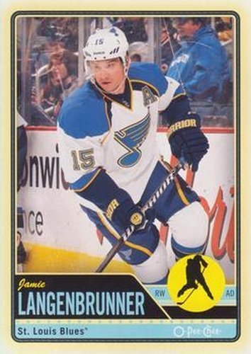 #218 Jamie Langenbrunner - St. Louis Blues - 2012-13 O-Pee-Chee Hockey