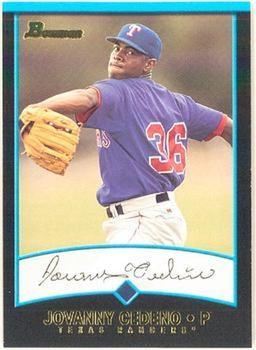 #218 Jovanny Cedeno - Texas Rangers - 2001 Bowman Baseball