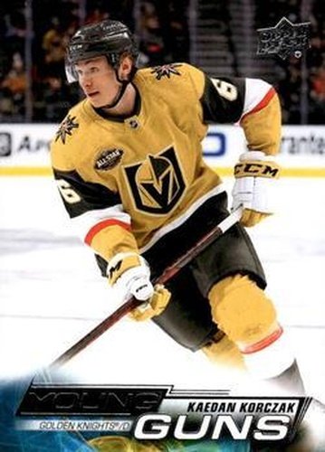 #218 Kaedan Korczak - Vegas Golden Knights - 2022-23 Upper Deck Hockey