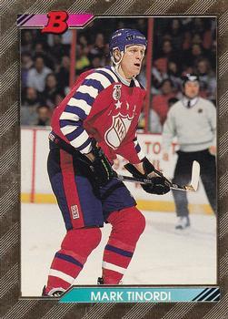#218 Mark Tinordi - Minnesota North Stars - 1992-93 Bowman Hockey