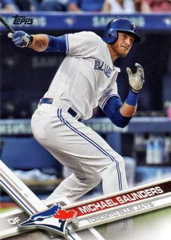 #218 Michael Saunders - Toronto Blue Jays - 2017 Topps Baseball