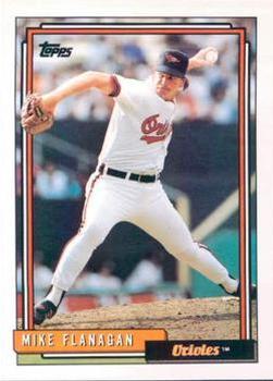 #218 Mike Flanagan - Baltimore Orioles - 1992 Topps Baseball
