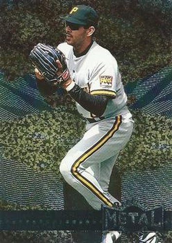 #218 Orlando Merced - Pittsburgh Pirates - 1996 Metal Universe Baseball