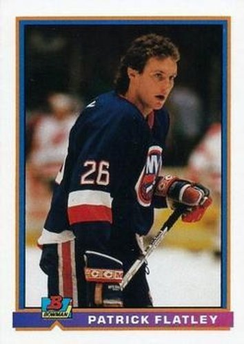 #218 Patrick Flatley - New York Islanders - 1991-92 Bowman Hockey