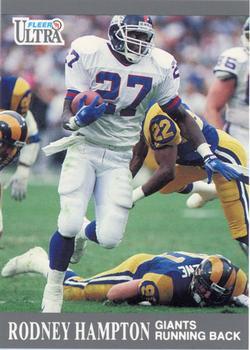 #218 Rodney Hampton - New York Giants - 1991 Ultra Football