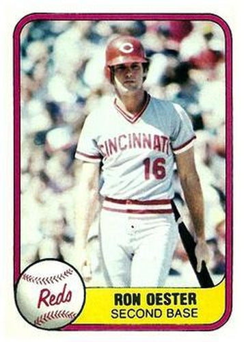 #218 Ron Oester - Cincinnati Reds - 1981 Fleer Baseball