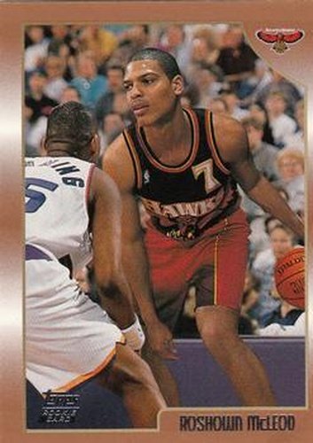 #218 Roshown McLeod - Atlanta Hawks - 1998-99 Topps Basketball