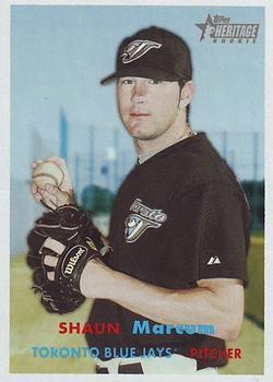 #218 Shaun Marcum - Toronto Blue Jays - 2006 Topps Heritage Baseball