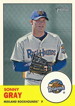 #218 Sonny Gray - Midland Rockhounds - 2012 Topps Heritage Minor League Baseball
