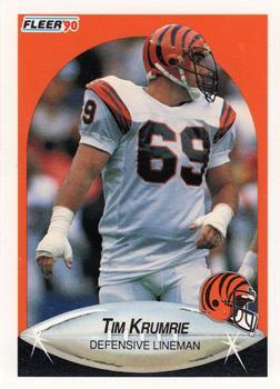 #218 Tim Krumrie - Cincinnati Bengals - 1990 Fleer Football