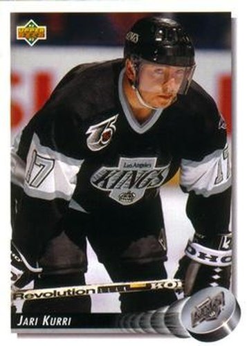 #218 Jari Kurri - Los Angeles Kings - 1992-93 Upper Deck Hockey