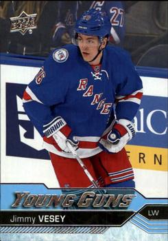 #218 Jimmy Vesey - New York Rangers - 2016-17 Upper Deck Hockey