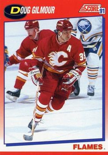 #218 Doug Gilmour - Calgary Flames - 1991-92 Score Canadian Bilingual Hockey