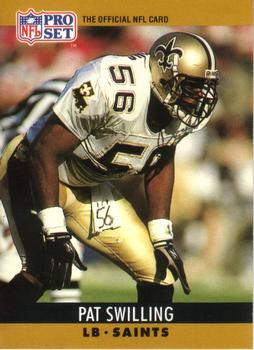 #218 Pat Swilling - New Orleans Saints - 1990 Pro Set Football