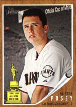 #218 Buster Posey - San Francisco Giants - 2011 Topps Heritage Baseball