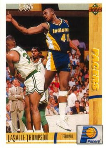 #218 LaSalle Thompson - Indiana Pacers - 1991-92 Upper Deck Basketball