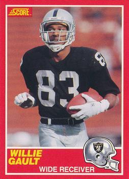 #218 Willie Gault - Los Angeles Raiders - 1989 Score Football