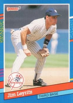 #219 Jim Leyritz - New York Yankees - 1991 Donruss Baseball