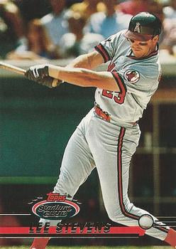 #219 Lee Stevens - California Angels - 1993 Stadium Club Baseball
