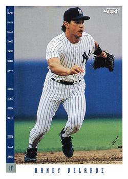 #219 Randy Velarde - New York Yankees - 1993 Score Baseball