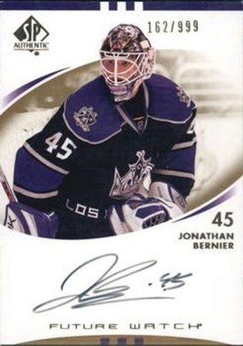#219 Jonathan Bernier - Los Angeles Kings - 2007-08 SP Authentic Hockey