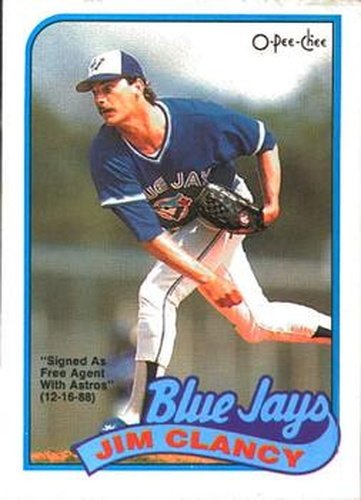 #219 Jim Clancy - Houston Astros - 1989 O-Pee-Chee Baseball