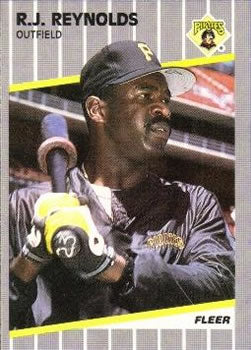 #219 R.J. Reynolds - Pittsburgh Pirates - 1989 Fleer Baseball
