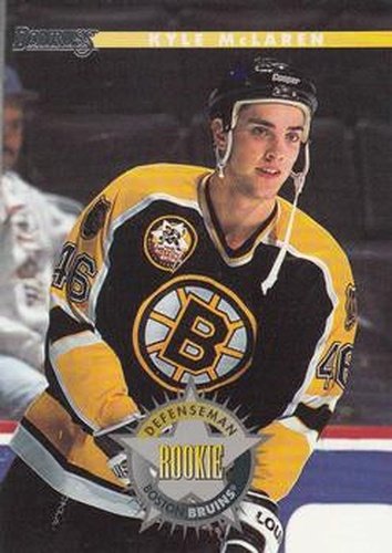 #219 Kyle McLaren - Boston Bruins - 1996-97 Donruss Hockey