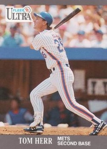 #219 Tom Herr - New York Mets - 1991 Ultra Baseball