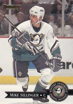 #219 Mike Sillinger - Anaheim Mighty Ducks - 1995-96 Donruss Hockey
