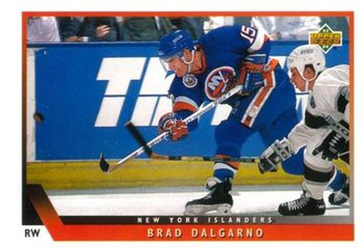 #219 Brad Dalgarno - New York Islanders - 1993-94 Upper Deck Hockey