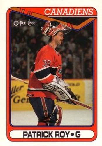 #219 Patrick Roy - Montreal Canadiens - 1990-91 O-Pee-Chee Hockey