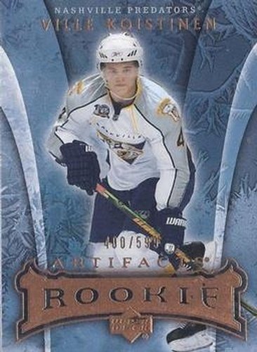 #219 Ville Koistinen - Nashville Predators - 2007-08 Upper Deck Artifacts Hockey