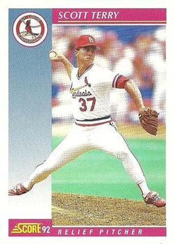 #219 Scott Terry - St. Louis Cardinals - 1992 Score Baseball