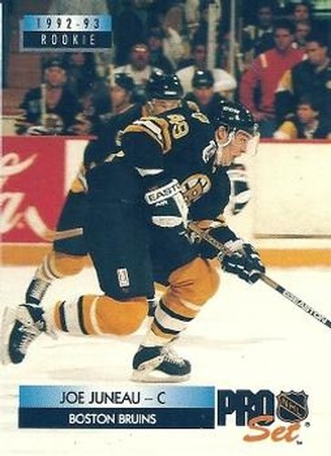 #219 Joe Juneau - Boston Bruins - 1992-93 Pro Set Hockey