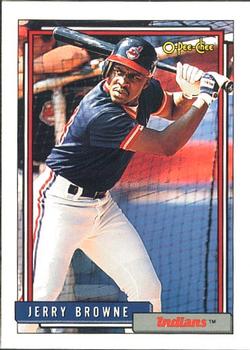 #219 Jerry Browne - Cleveland Indians - 1992 O-Pee-Chee Baseball