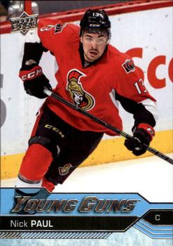 #219 Nick Paul - Ottawa Senators - 2016-17 Upper Deck Hockey