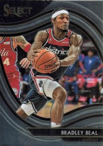 #219 Bradley Beal - Washington Wizards - 2020-21 Panini Select Basketball