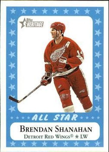 #219 Brendan Shanahan - Detroit Red Wings - 2000-01 Topps Heritage Hockey