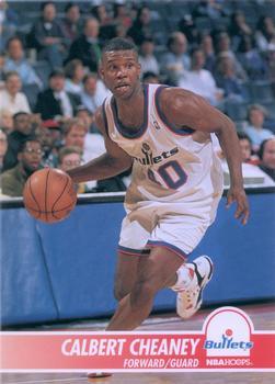 #219 Calbert Cheaney - Washington Bullets - 1994-95 Hoops Basketball