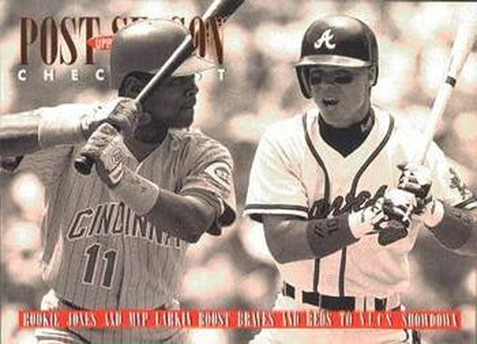 #219 Chipper Jones / Barry Larkin - Atlanta Braves / Cincinnati Reds - 1996 Upper Deck Baseball