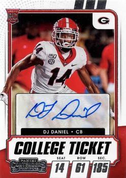 #219 DJ Daniel - Georgia Bulldogs - 2021 Panini Contenders Draft Picks Football