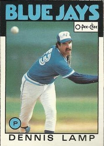 #219 Dennis Lamp - Toronto Blue Jays - 1986 O-Pee-Chee Baseball