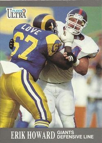 #219 Erik Howard - New York Giants - 1991 Ultra Football