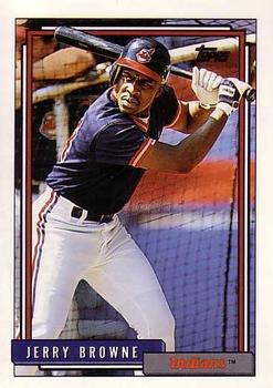 #219 Jerry Browne - Cleveland Indians - 1992 Topps Baseball