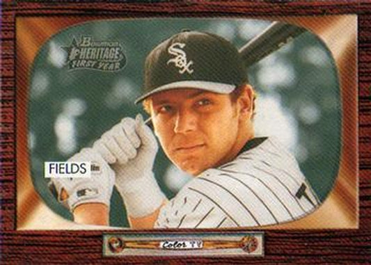 #219 Josh Fields - Chicago White Sox - 2004 Bowman Heritage Baseball