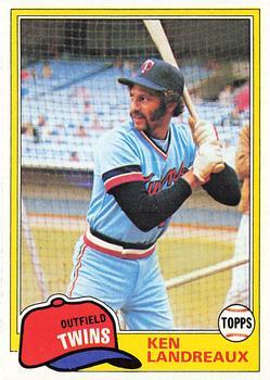 #219 Ken Landreaux - Minnesota Twins - 1981 Topps Baseball