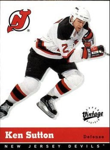 #219 Ken Sutton - New Jersey Devils - 2000-01 Upper Deck Vintage Hockey