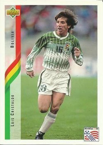 #219 Luis Cristaldo - Bolivia - 1994 Upper Deck World Cup Contenders English/Spanish Soccer